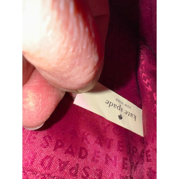 Kate Spade Lise Bixby Place Bag in Mulled Wine Patent Leather Berry Satchel Bag - Picture 15 of 15